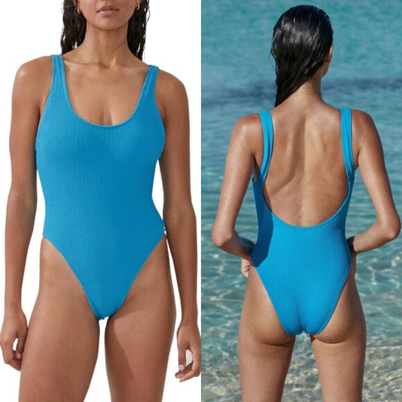 Cotton On Swimsuit Scoop Back One Piece Cheeky NWT Sz L - Picture 2 of 12
